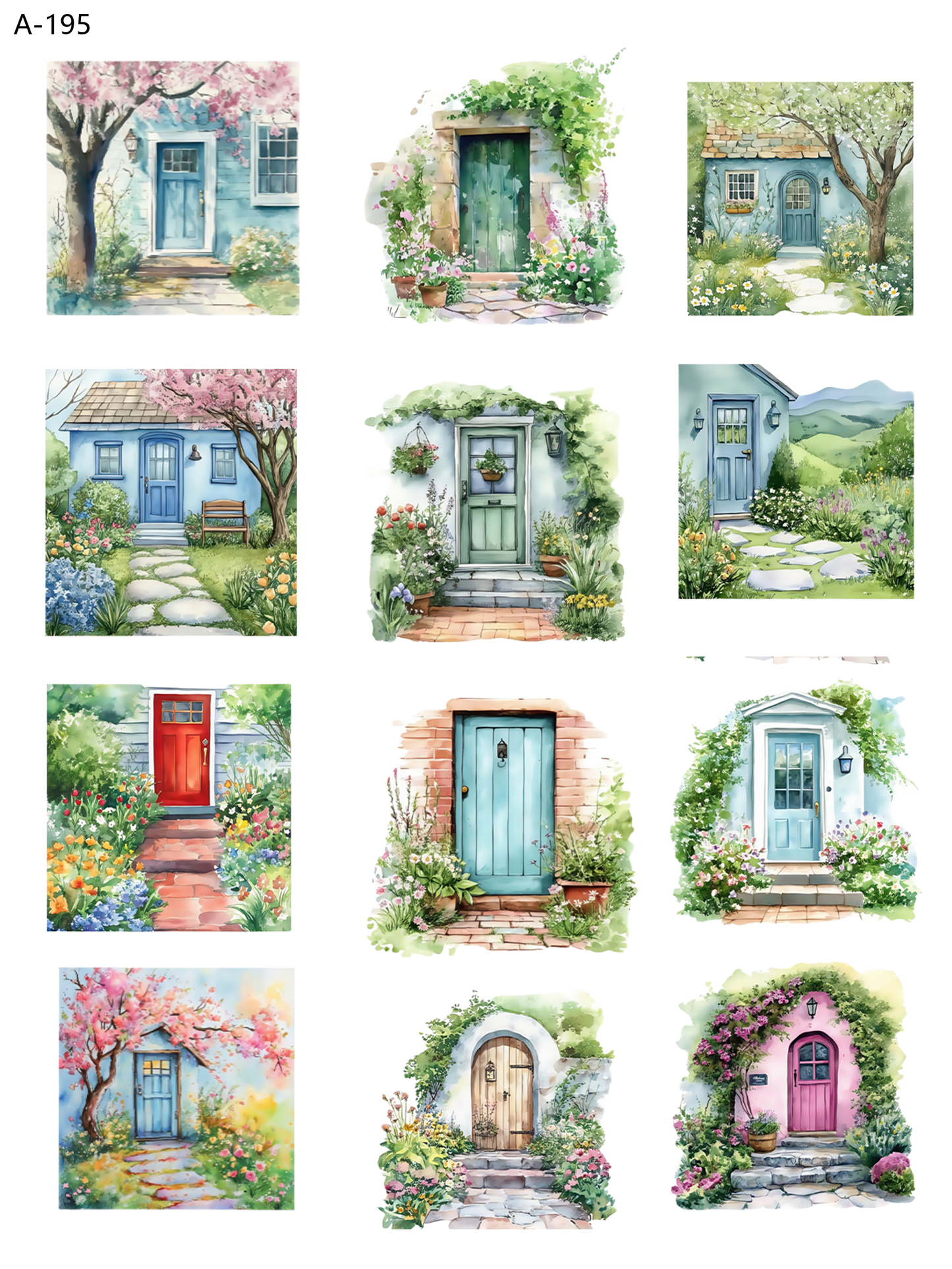 A195 embossed sticker A195 pre-cut embossed sticker (5.91*7.87 inch)