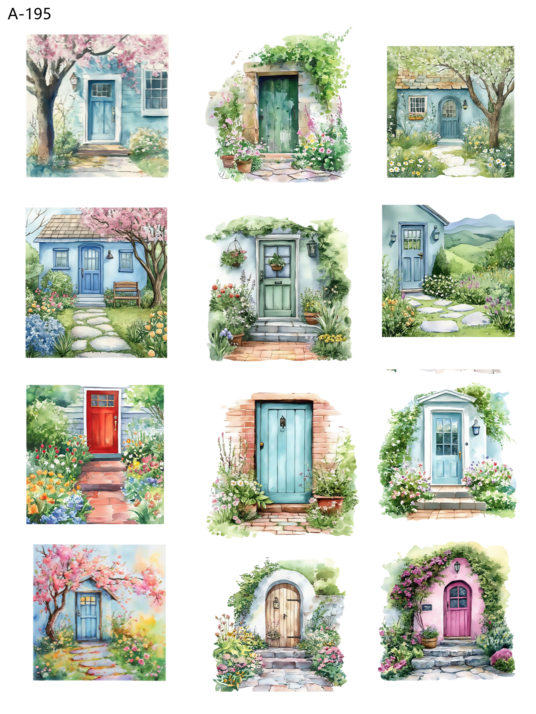 A195 embossed sticker A195 pre-cut embossed sticker (5.91*7.87 inch)