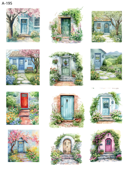 A195 embossed sticker A195 pre-cut embossed sticker (5.91*7.87 inch)