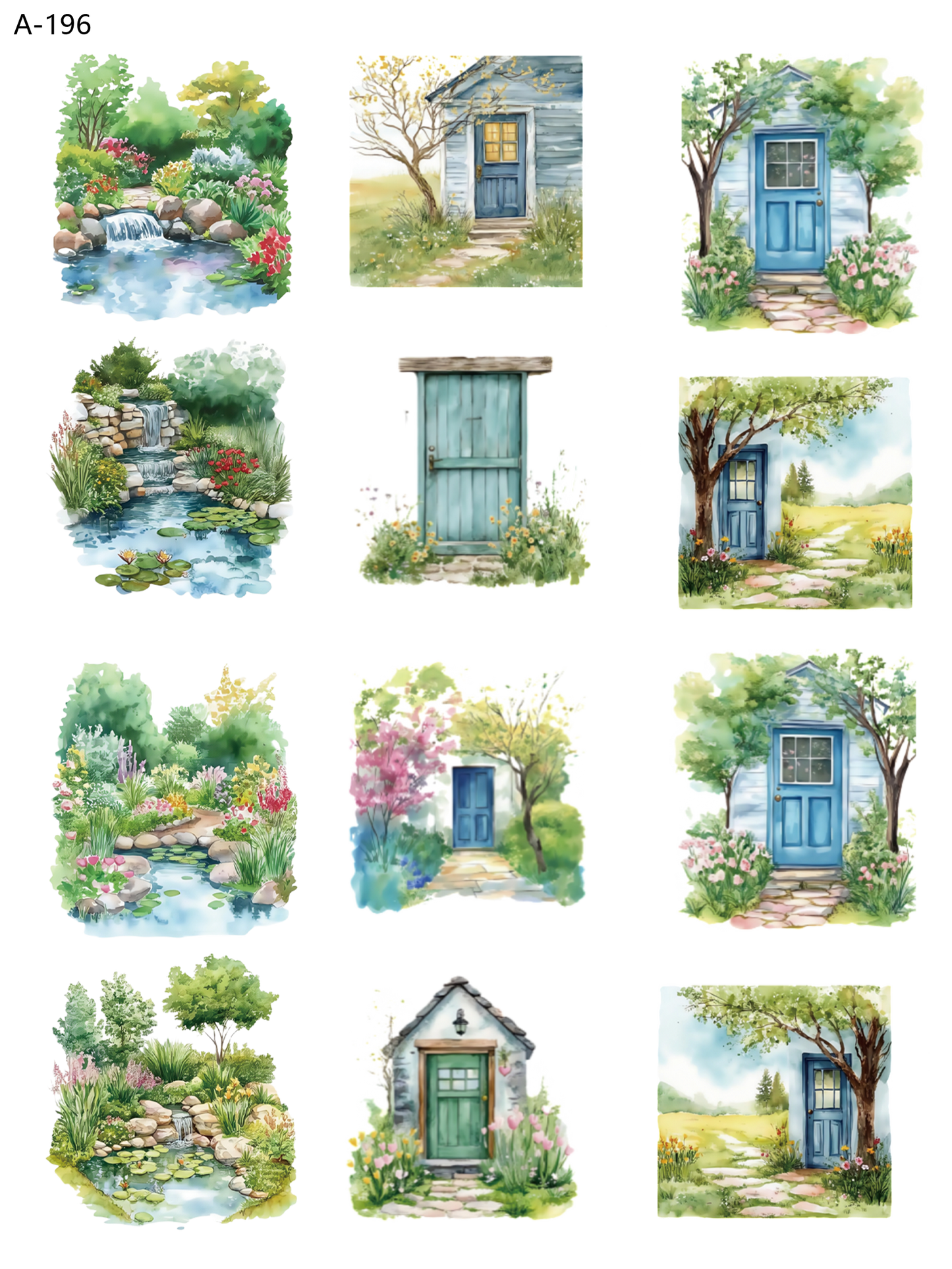 A196 embossed sticker A196 pre-cut embossed sticker (5.91*7.87 inch)