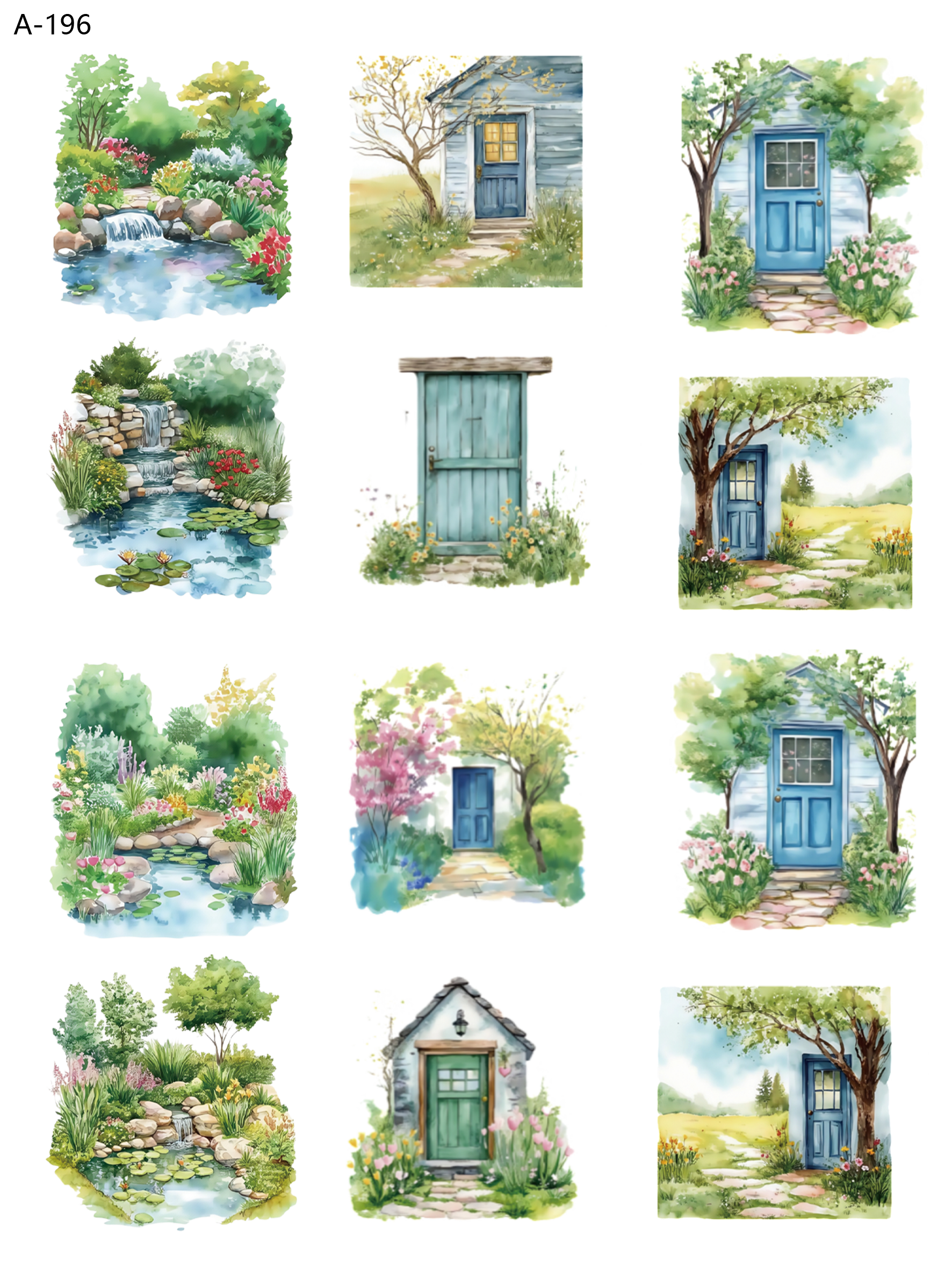 A196 embossed sticker A196 pre-cut embossed sticker (5.91*7.87 inch)