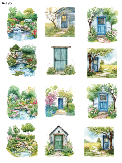 A196 embossed sticker A196 pre-cut embossed sticker (5.91*7.87 inch)