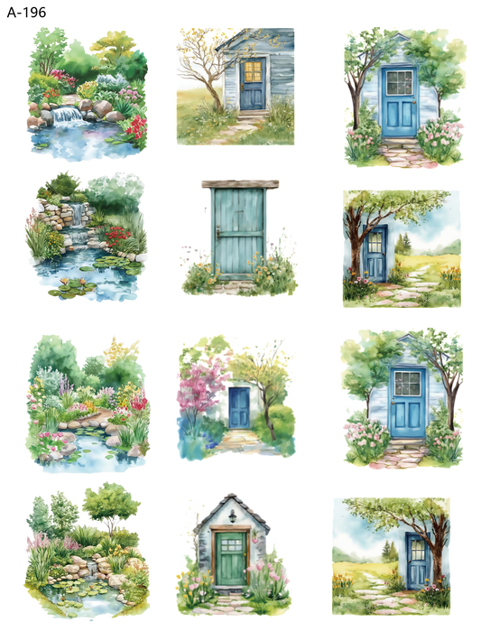 A196 embossed sticker A196 pre-cut embossed sticker (5.91*7.87 inch)