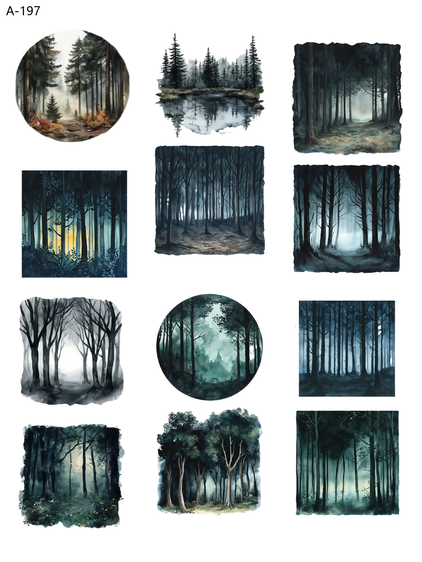 A197 embossed sticker A197 pre-cut embossed sticker (5.91*7.87 inch)