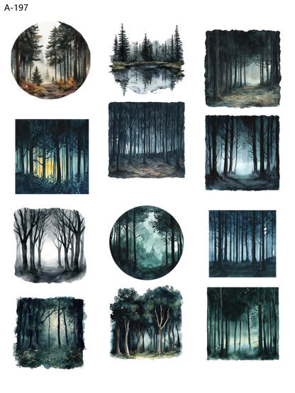 A197 embossed sticker A197 pre-cut embossed sticker (5.91*7.87 inch)