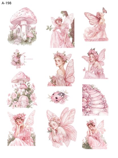 A198 embossed sticker A198 pre-cut embossed sticker (5.91*7.87 inch)