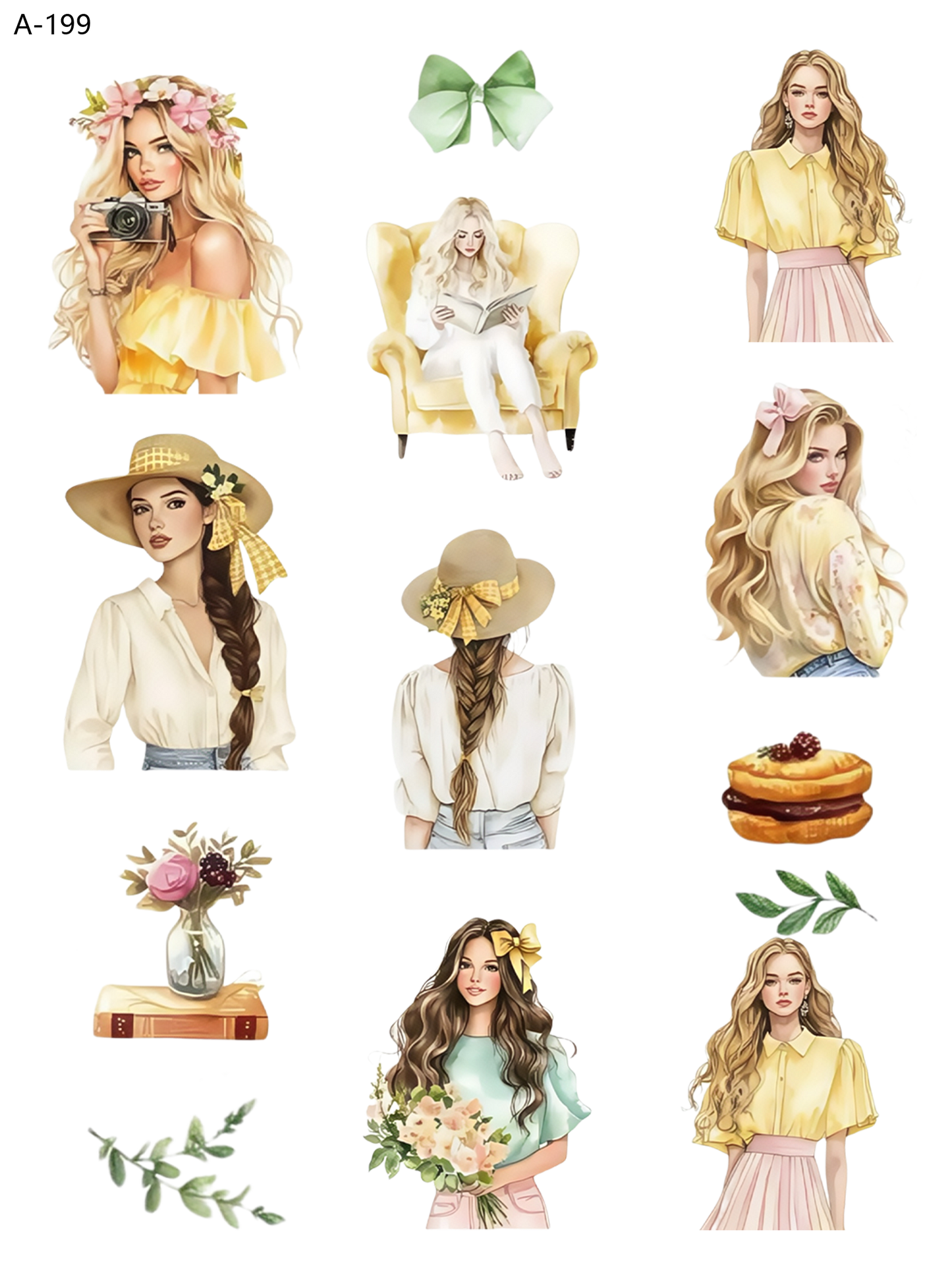 A199 embossed sticker A199 pre-cut embossed sticker (5.91*7.87 inch)