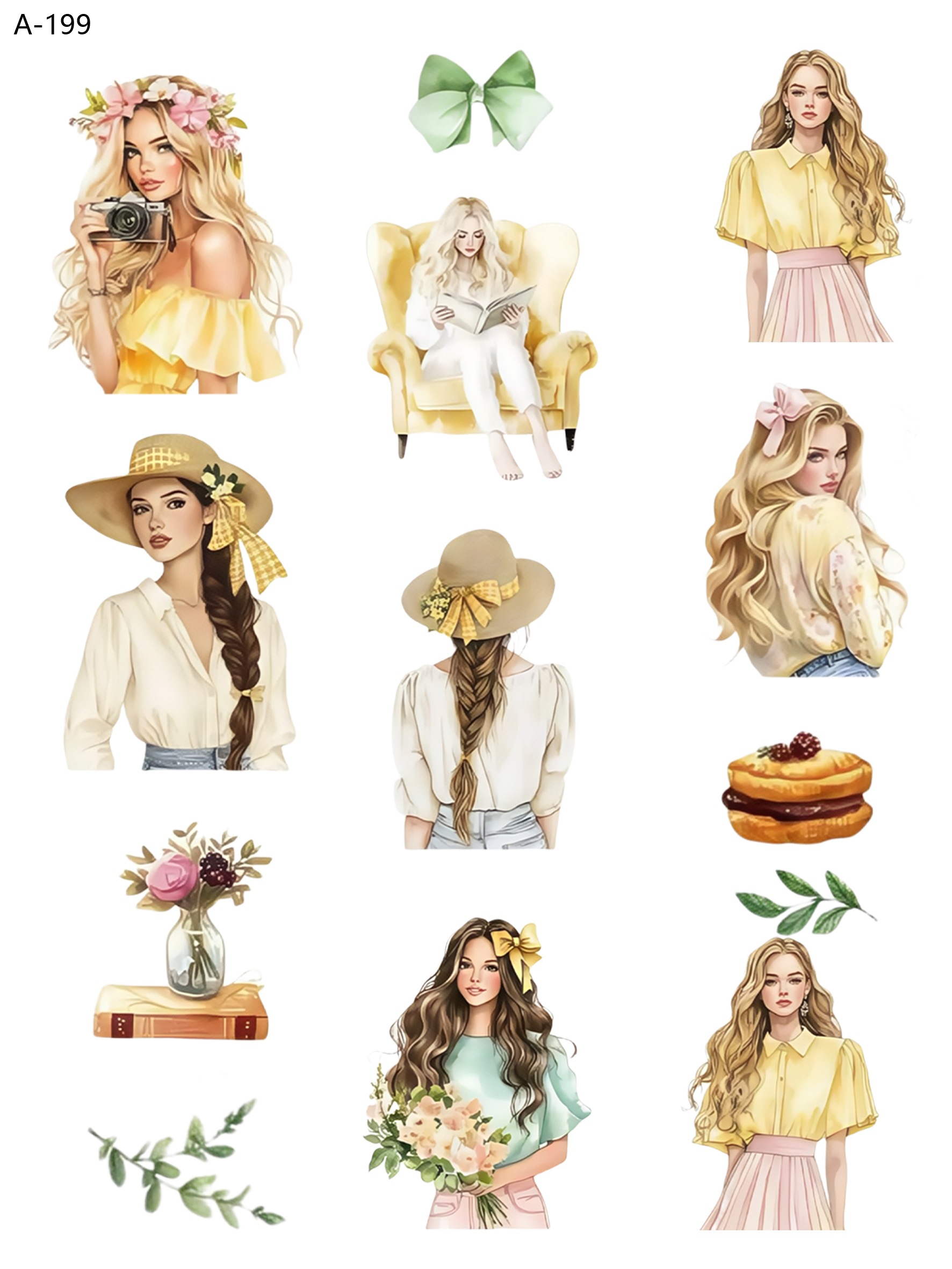 A199 embossed sticker A199 pre-cut embossed sticker (5.91*7.87 inch)