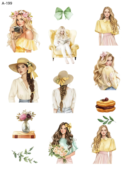 A199 embossed sticker A199 pre-cut embossed sticker (5.91*7.87 inch)