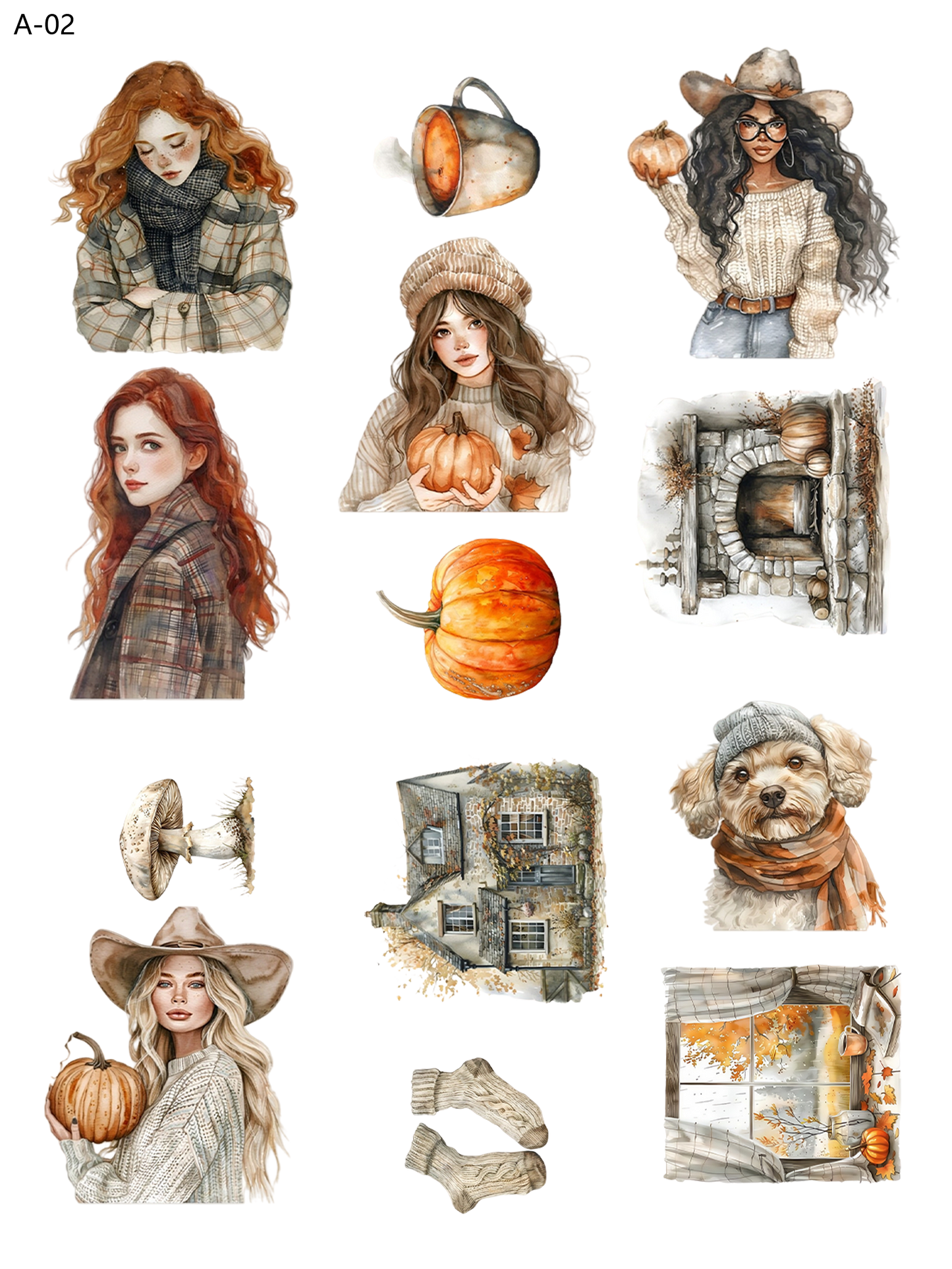 A02 embossed sticker A02 pre-cut embossed sticker (5.91*7.87 inch)