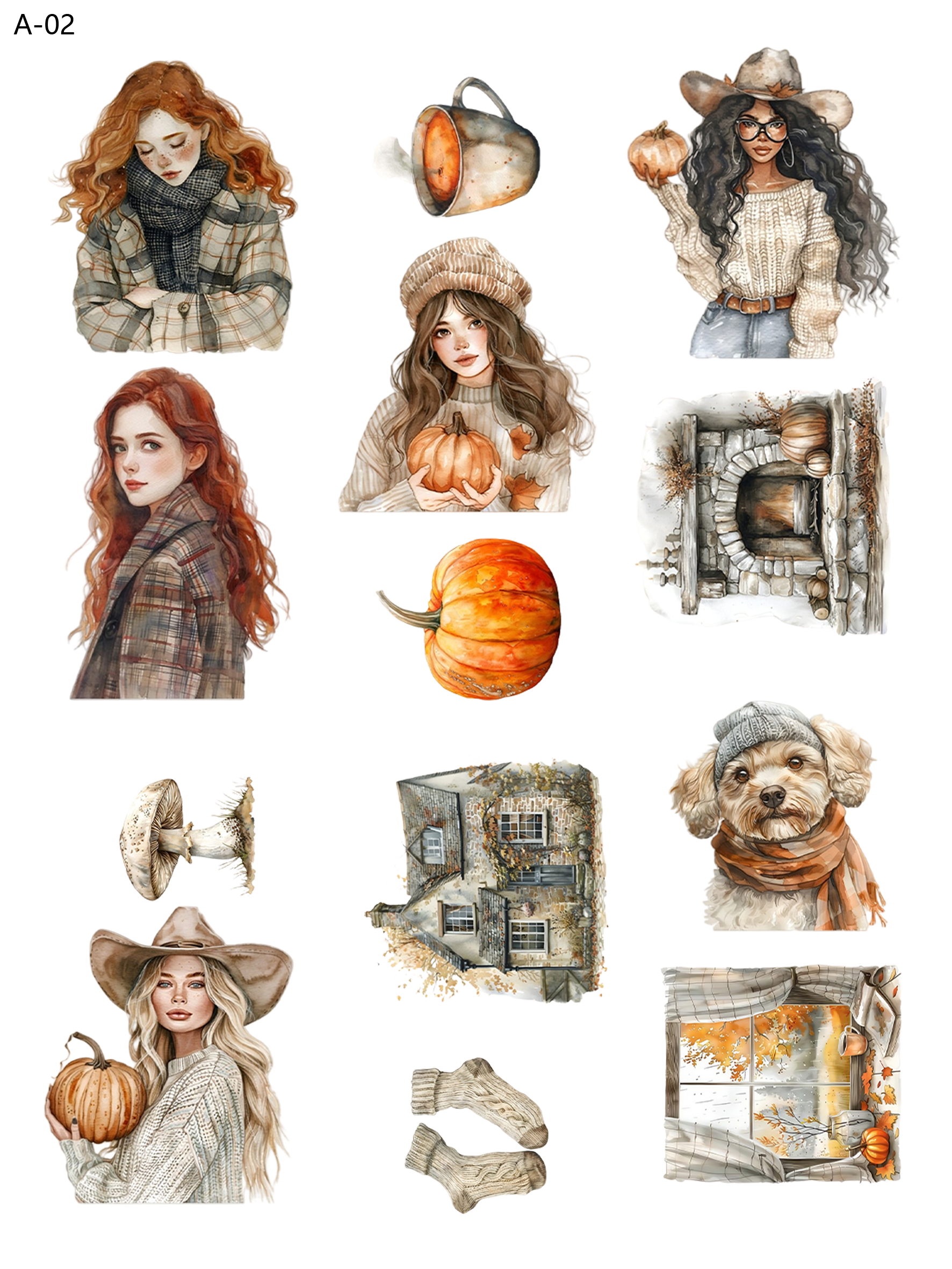 A02 embossed sticker A02 pre-cut embossed sticker (5.91*7.87 inch)