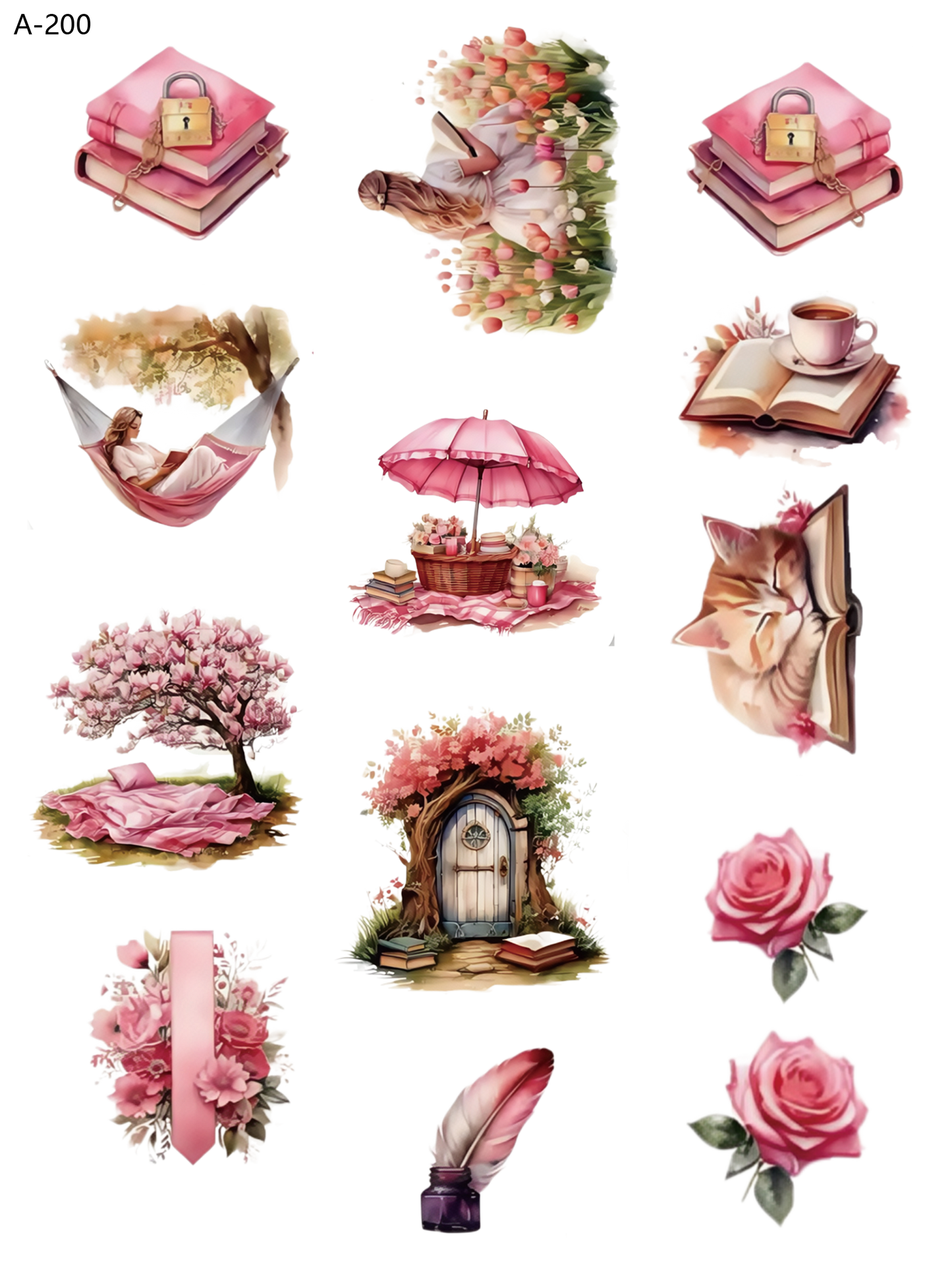 A200 embossed sticker A200 pre-cut embossed sticker (5.91*7.87 inch)