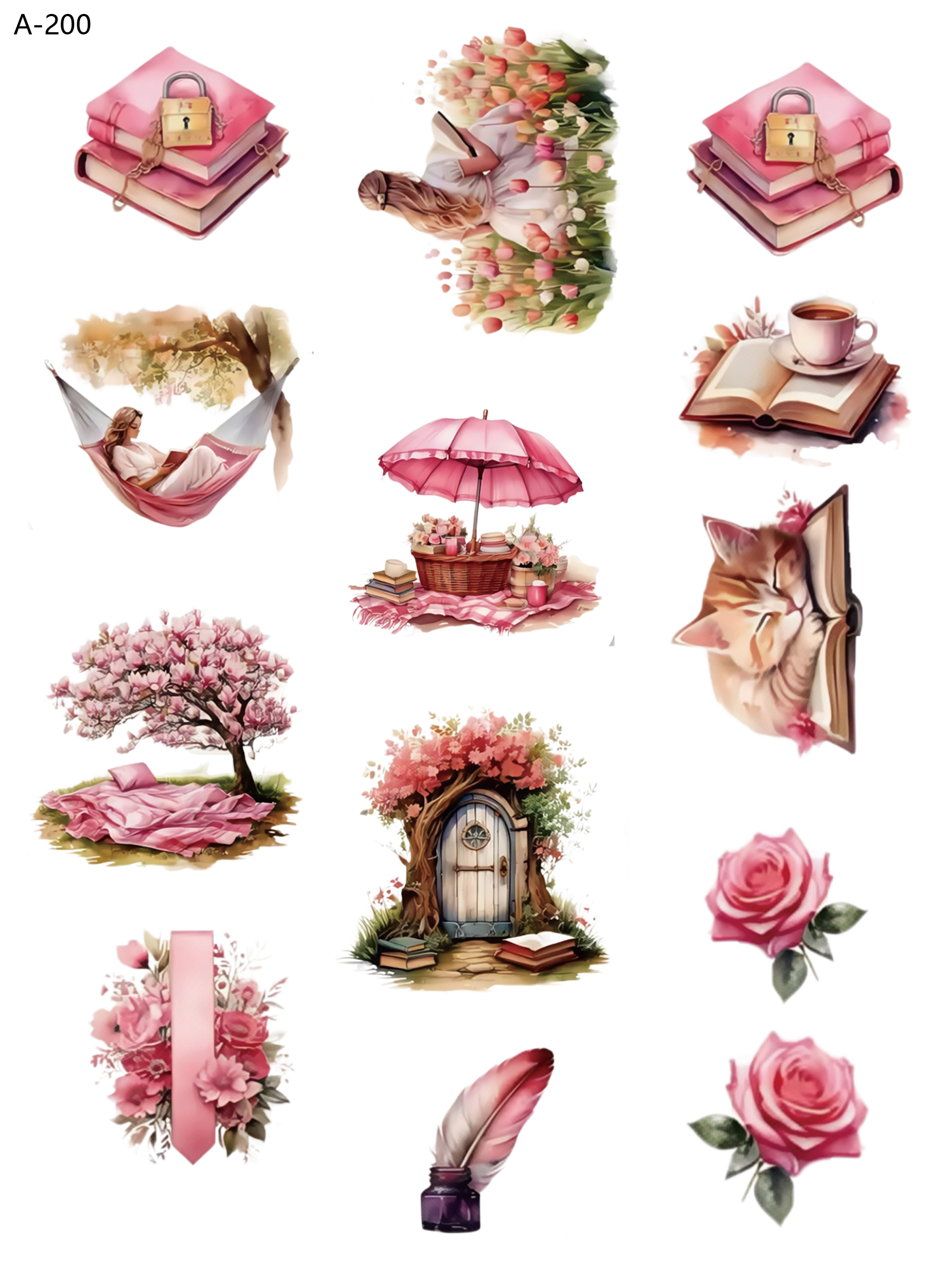 A200 embossed sticker A200 pre-cut embossed sticker (5.91*7.87 inch)