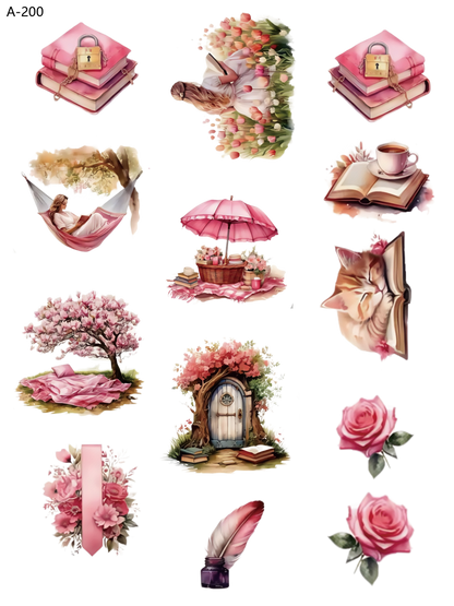 A200 embossed sticker A200 pre-cut embossed sticker (5.91*7.87 inch)