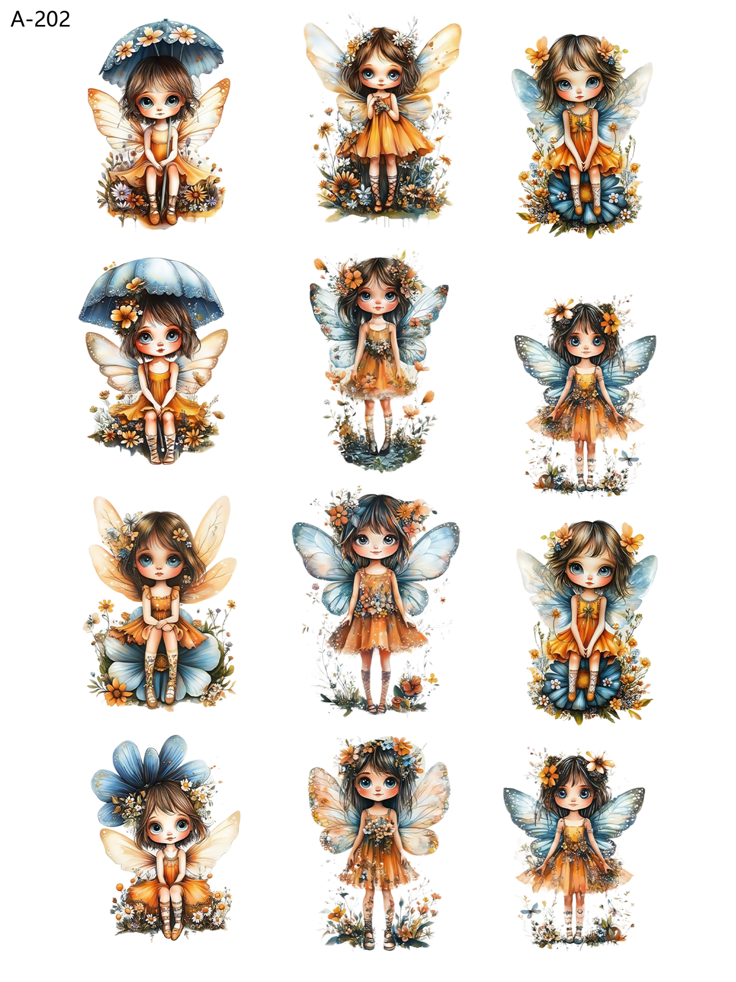 A202 embossed sticker A202 pre-cut embossed sticker (5.91*7.87 inch)