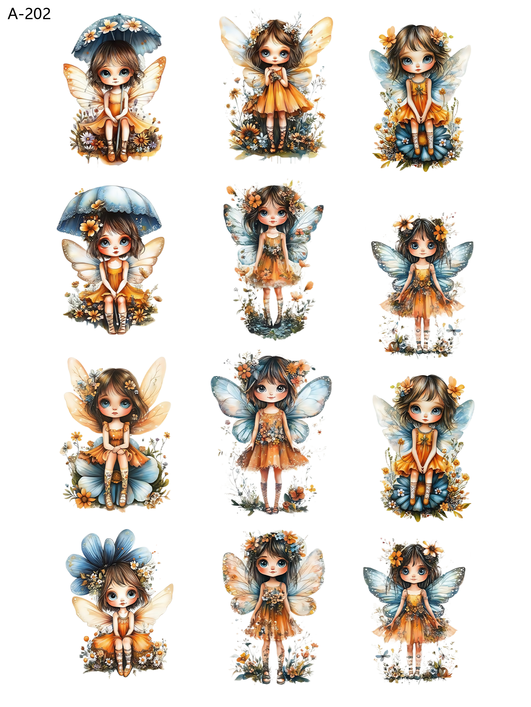 A202 embossed sticker A202 pre-cut embossed sticker (5.91*7.87 inch)