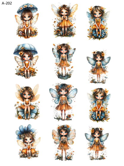 A202 embossed sticker A202 pre-cut embossed sticker (5.91*7.87 inch)