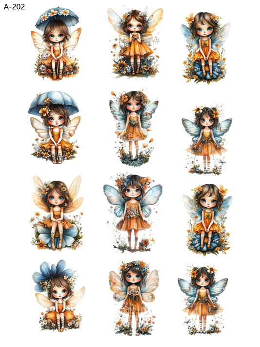 A202 embossed sticker A202 pre-cut embossed sticker (5.91*7.87 inch)