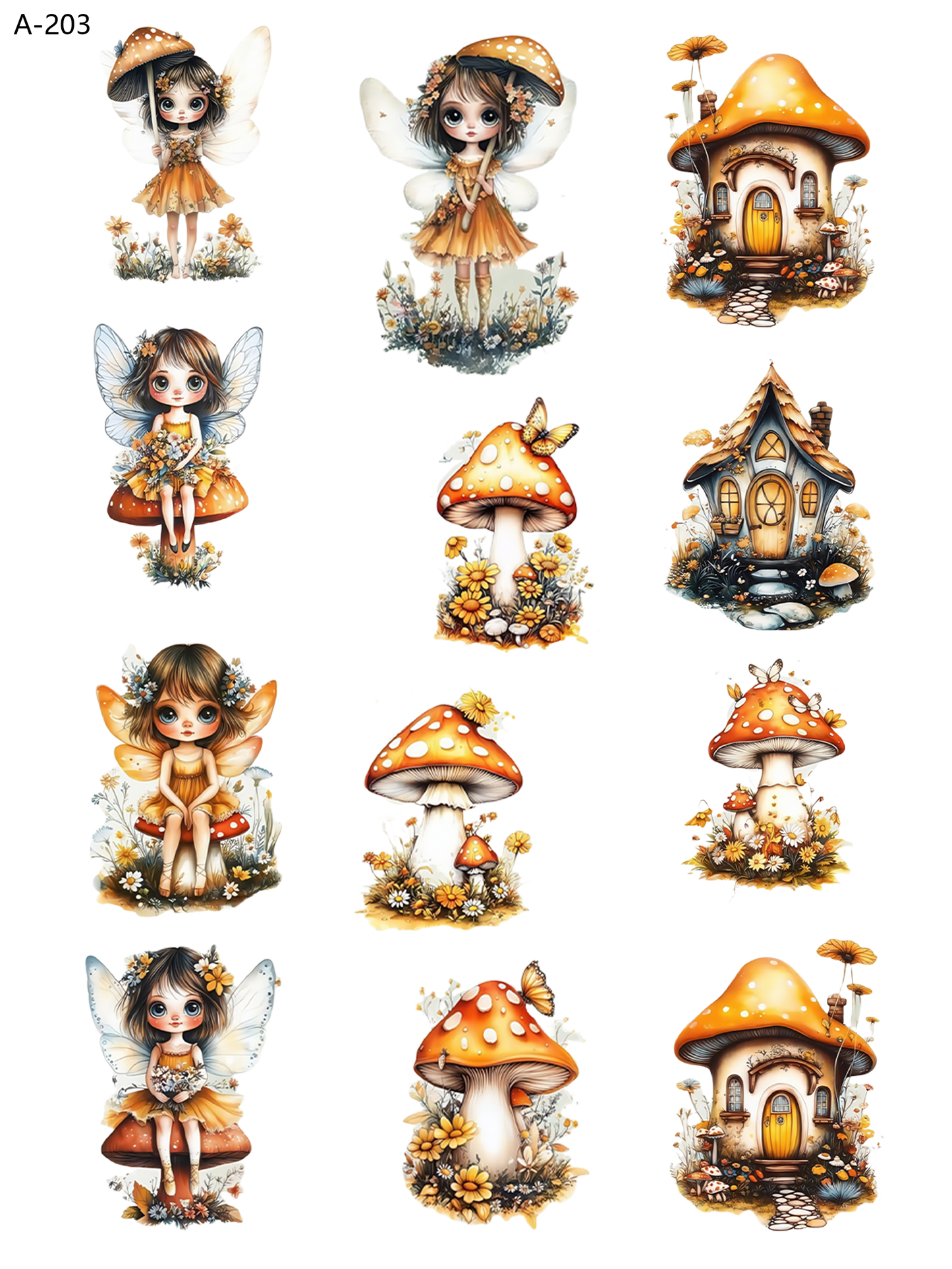 A203 embossed sticker A203 pre-cut embossed sticker (5.91*7.87 inch)