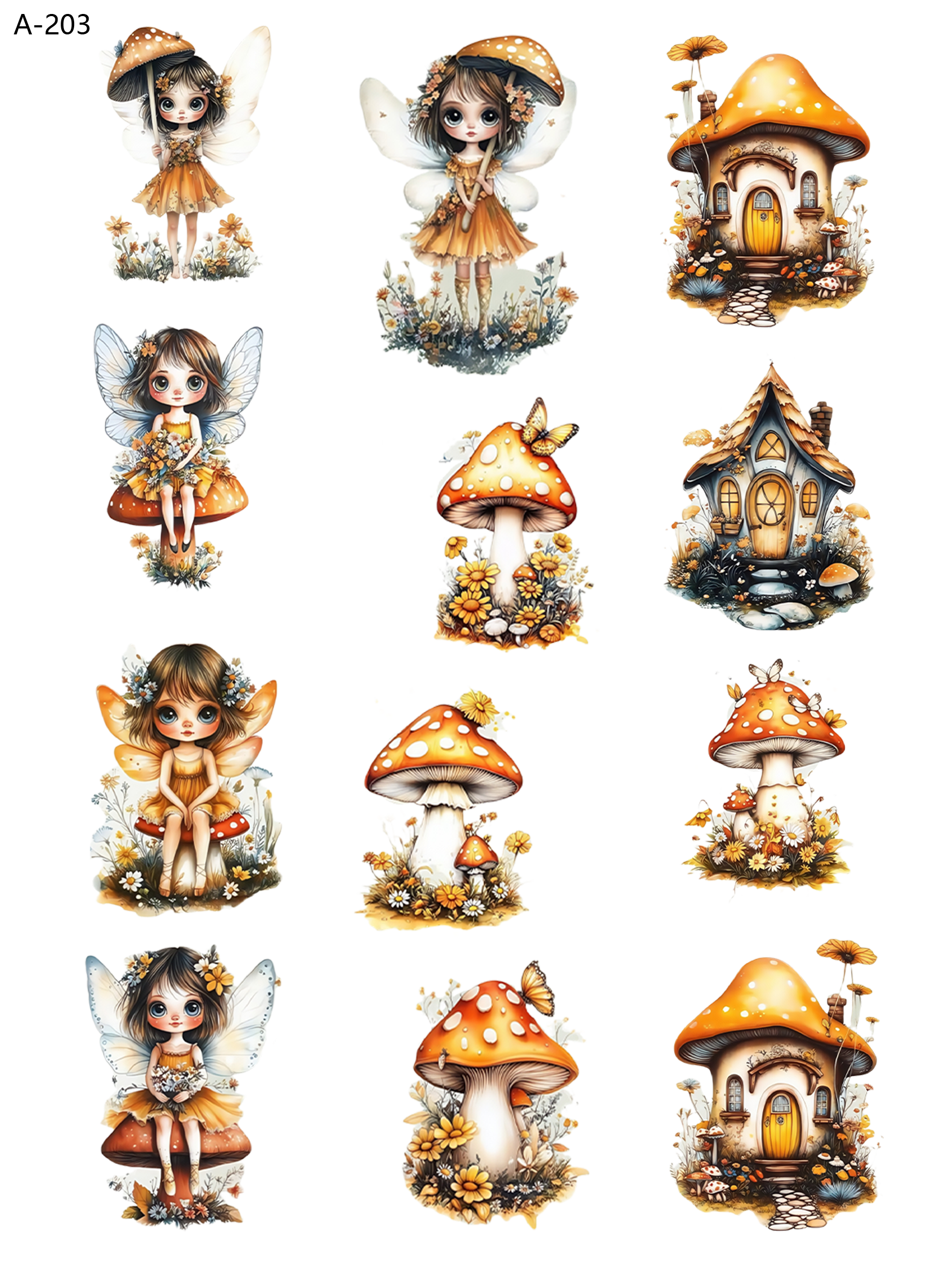 A203 embossed sticker A203 pre-cut embossed sticker (5.91*7.87 inch)