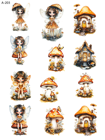 A203 embossed sticker A203 pre-cut embossed sticker (5.91*7.87 inch)