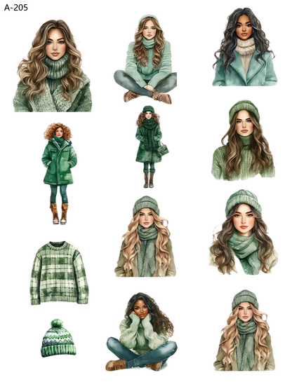 A205 embossed sticker A205 pre-cut embossed sticker (5.91*7.87 inch)