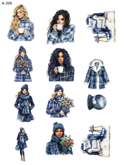 A206 embossed sticker A206 pre-cut embossed sticker (5.91*7.87 inch)