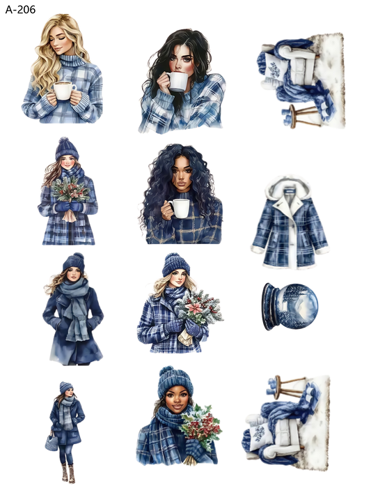 A206 embossed sticker A206 pre-cut embossed sticker (5.91*7.87 inch)