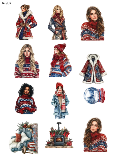 A207 embossed sticker A207 pre-cut embossed sticker (5.91*7.87 inch)