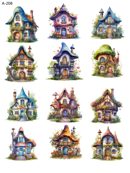 A208 embossed sticker A208 pre-cut embossed sticker (5.91*7.87 inch)