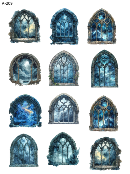 A209 embossed sticker A209 pre-cut embossed sticker (5.91*7.87 inch)