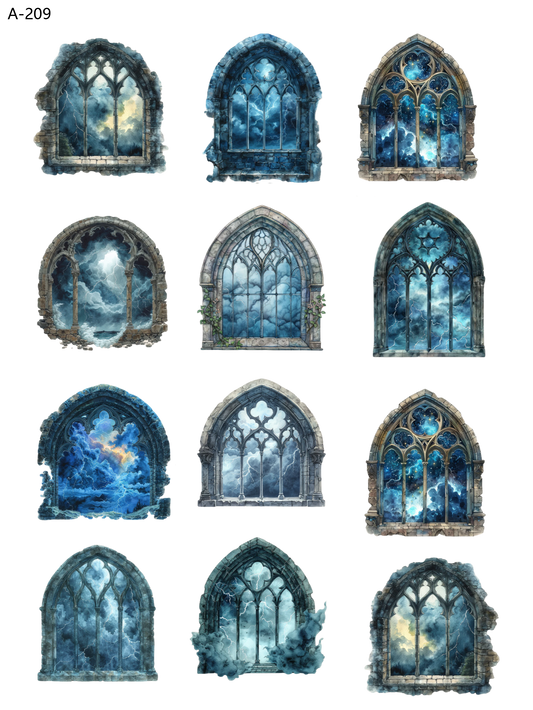 A209 embossed sticker A209 pre-cut embossed sticker (5.91*7.87 inch)