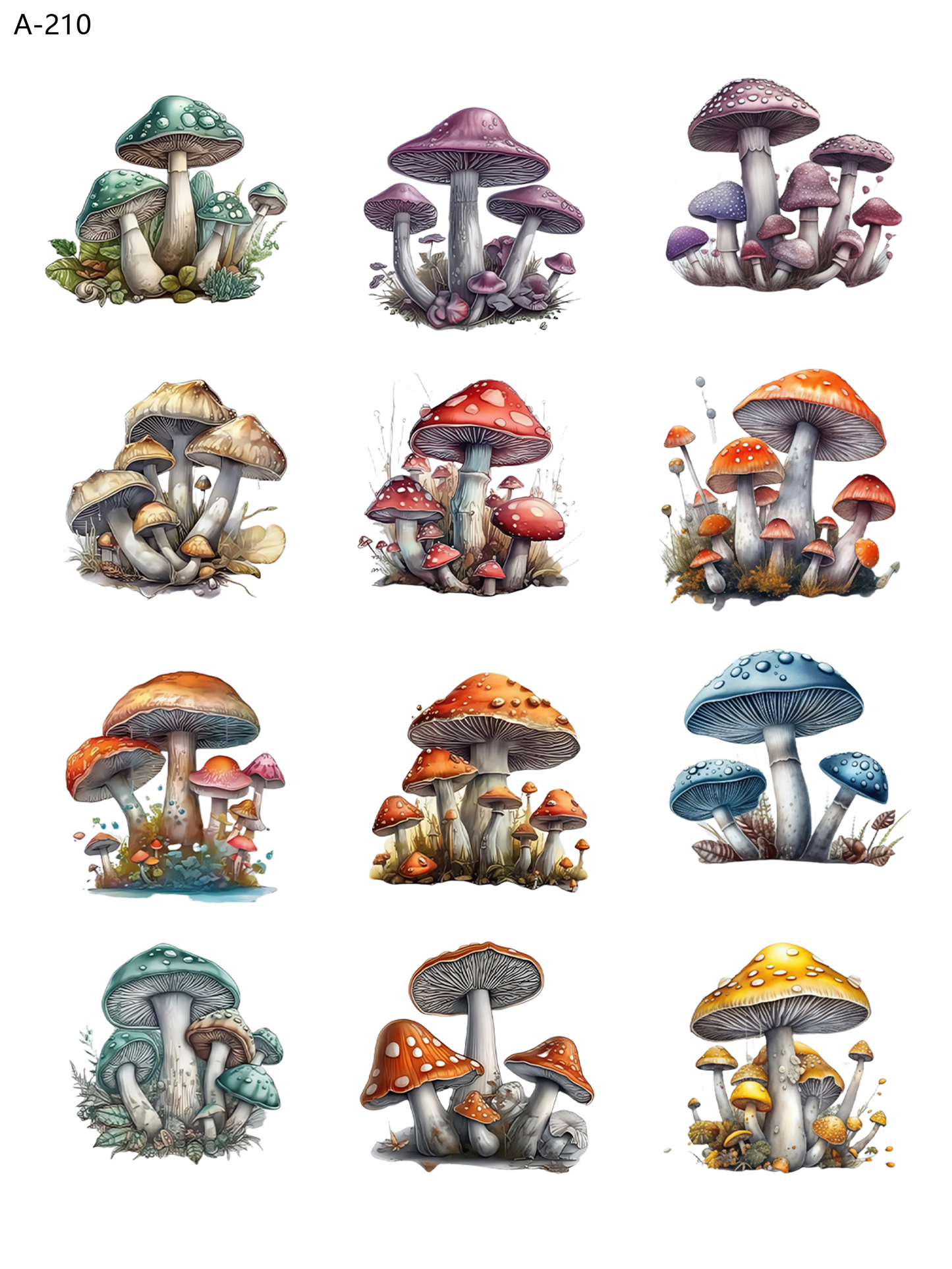 A210 embossed sticker A210 pre-cut embossed sticker (5.91*7.87 inch)