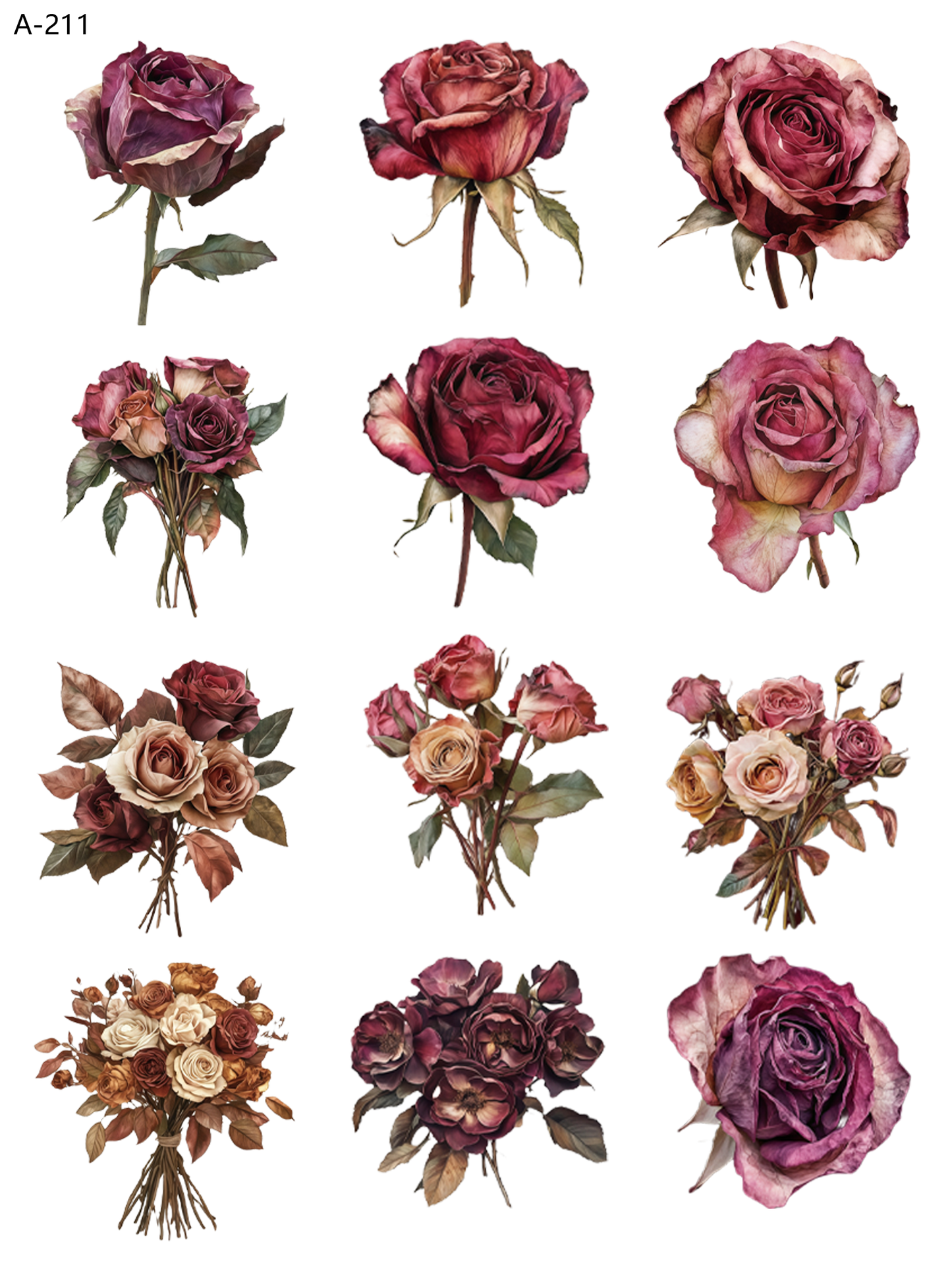 A211 embossed sticker A211 pre-cut embossed sticker (5.91*7.87 inch)