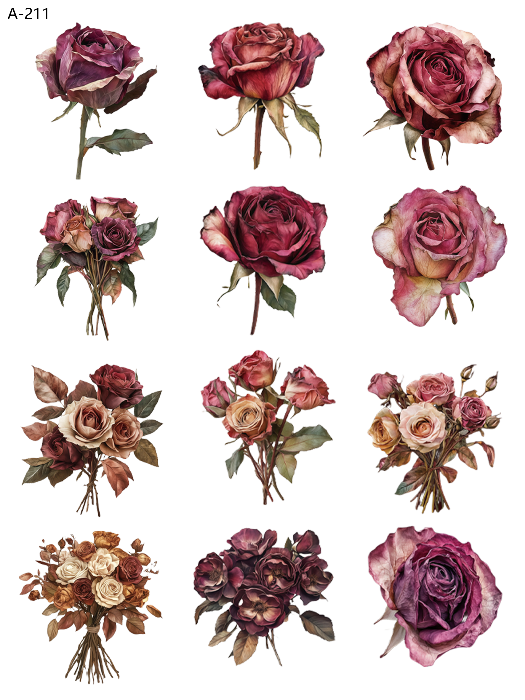 A211 embossed sticker A211 pre-cut embossed sticker (5.91*7.87 inch)