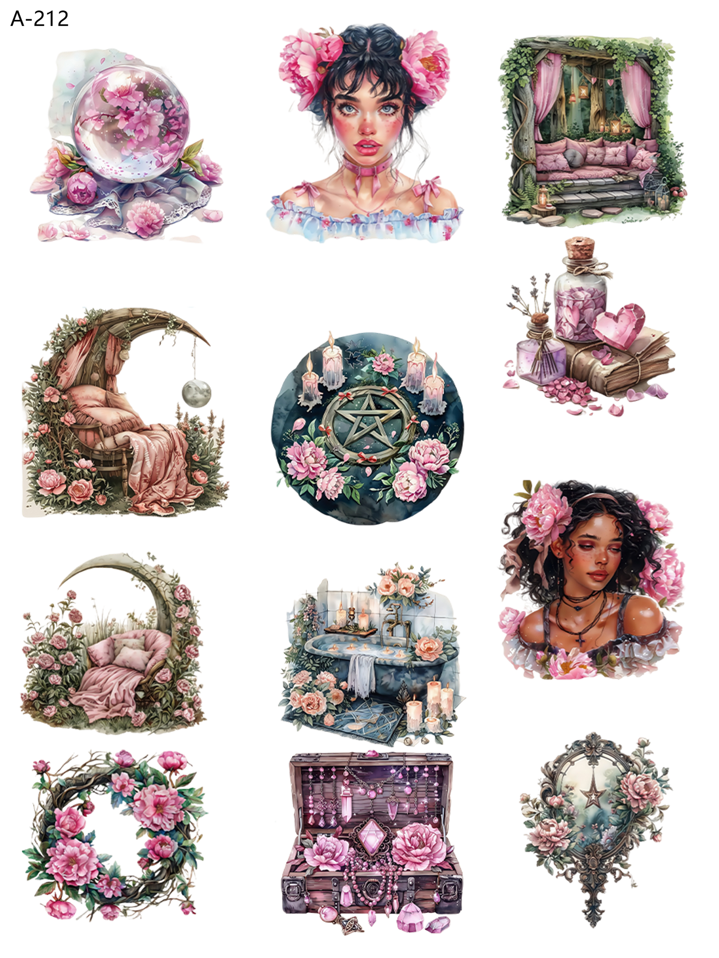 A212 embossed sticker A212 pre-cut embossed sticker (5.91*7.87 inch)