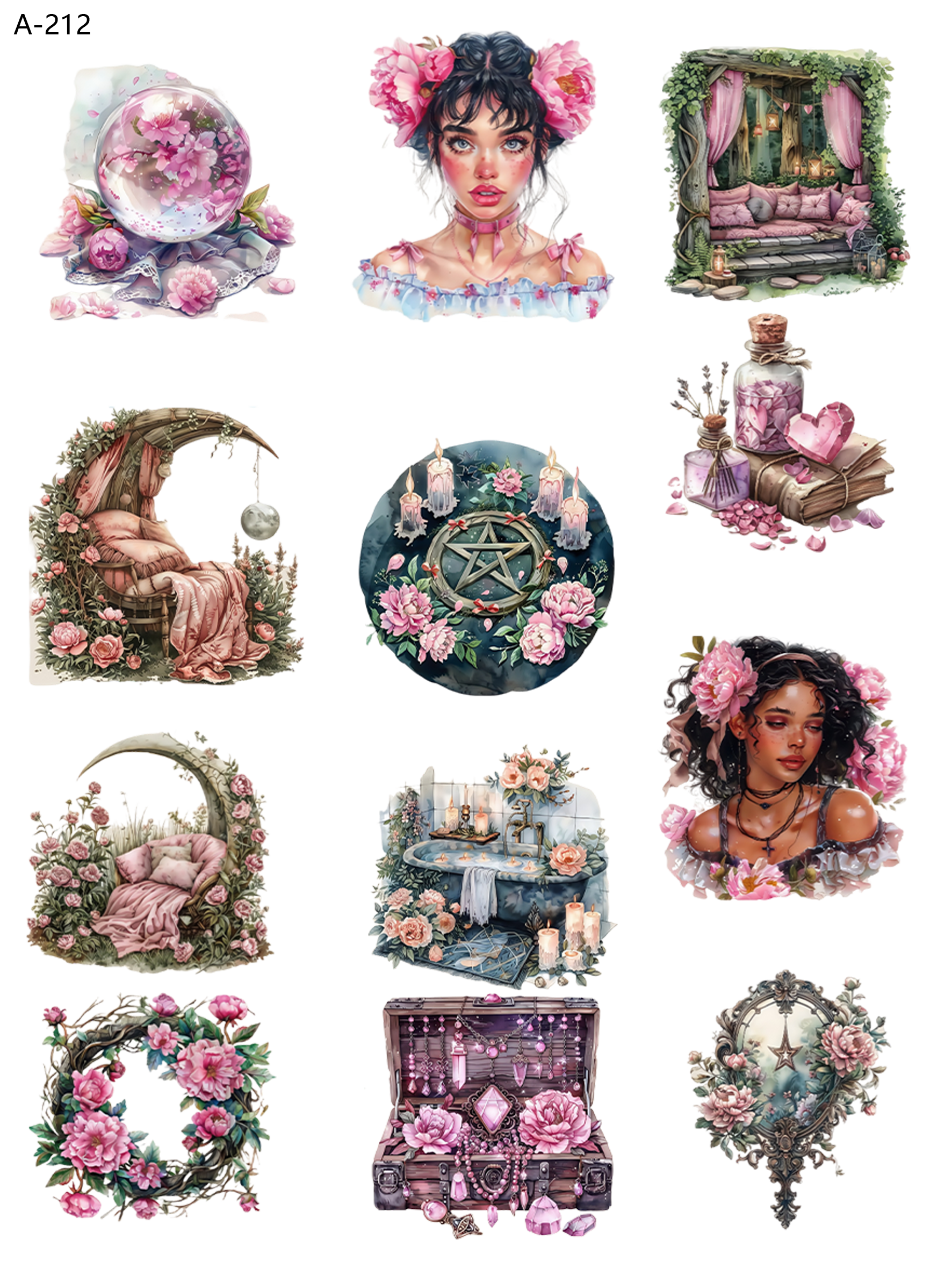 A212 embossed sticker A212 pre-cut embossed sticker (5.91*7.87 inch)