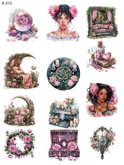 A212 embossed sticker A212 pre-cut embossed sticker (5.91*7.87 inch)