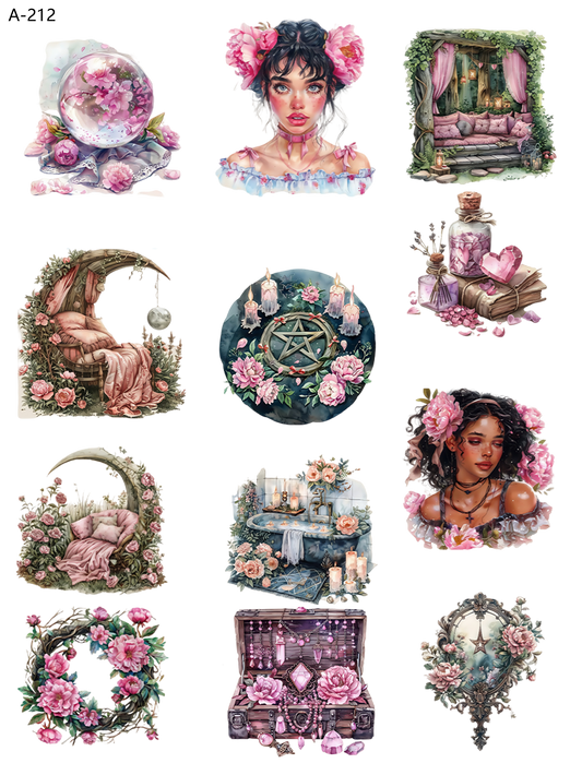 A212 embossed sticker A212 pre-cut embossed sticker (5.91*7.87 inch)