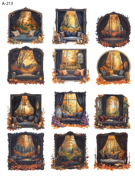 A213 embossed sticker A213 pre-cut embossed sticker (5.91*7.87 inch)