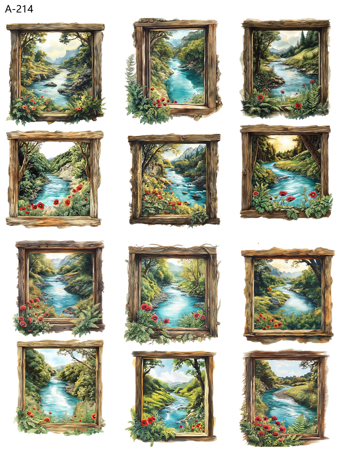 A214 embossed sticker A214 pre-cut embossed sticker (5.91*7.87 inch)