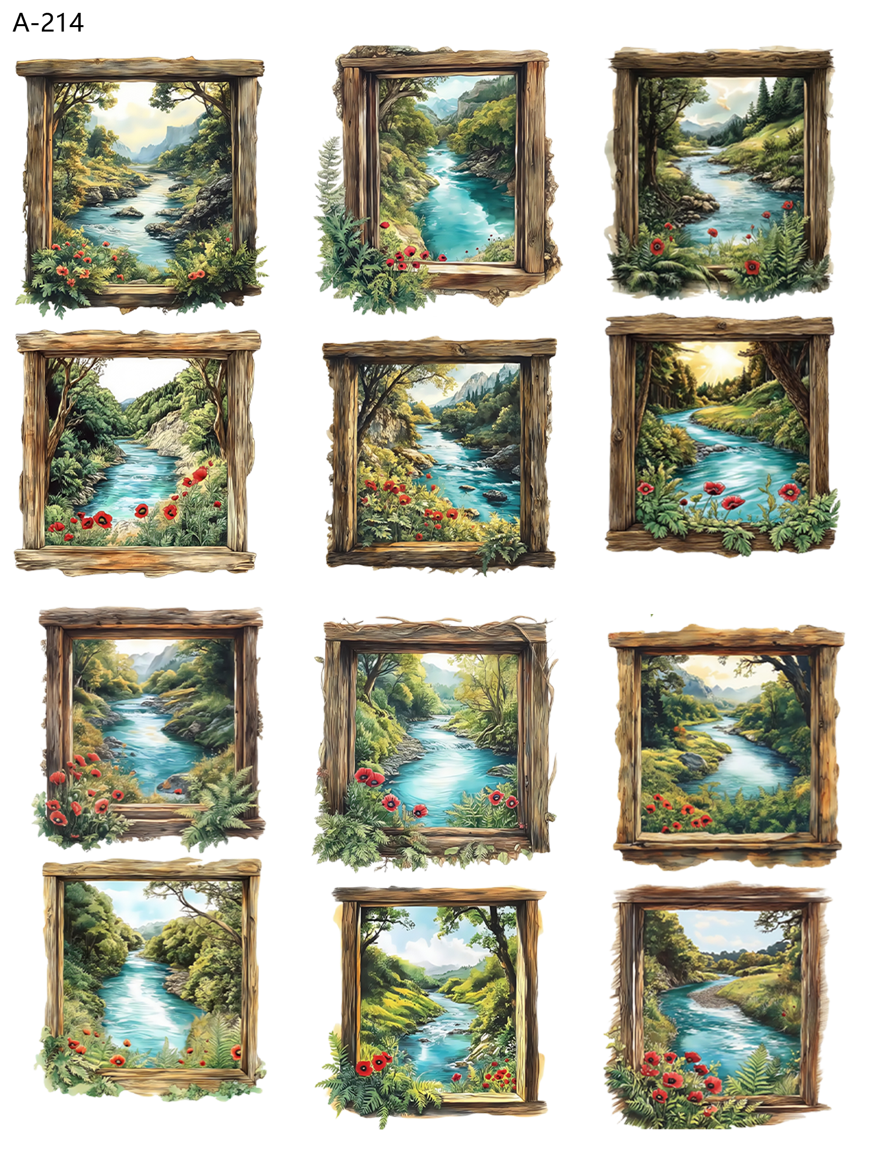 A214 embossed sticker A214 pre-cut embossed sticker (5.91*7.87 inch)