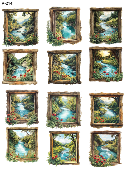 A214 embossed sticker A214 pre-cut embossed sticker (5.91*7.87 inch)