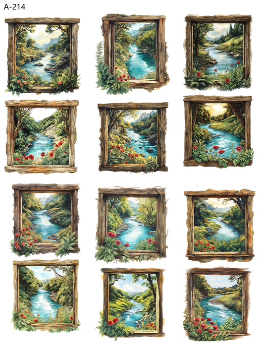 A214 embossed sticker A214 pre-cut embossed sticker (5.91*7.87 inch)