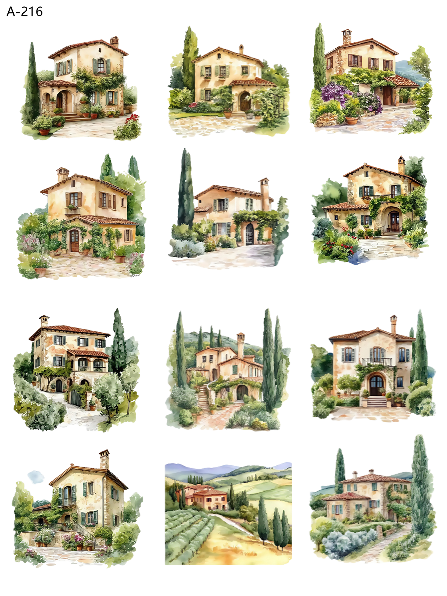 A216 embossed sticker A216 pre-cut embossed sticker (5.91*7.87 inch)