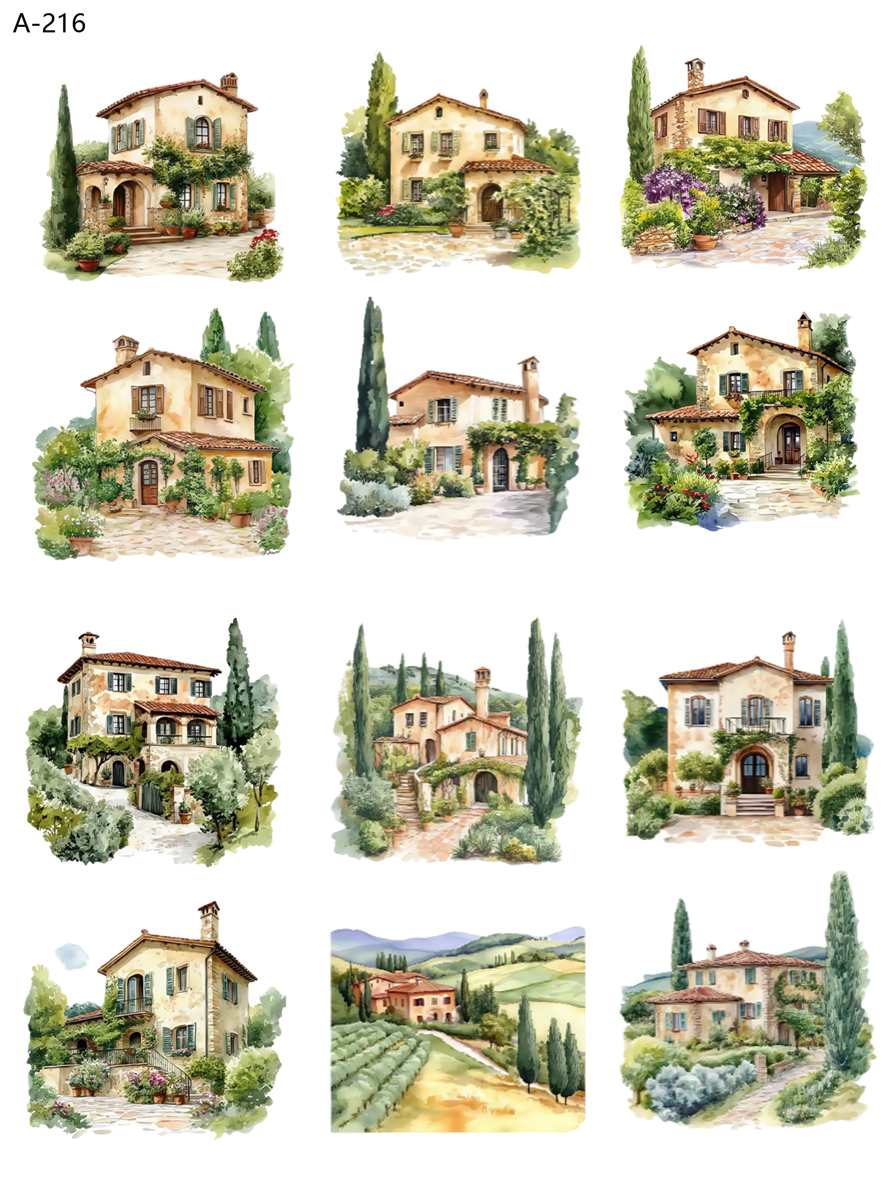 A216 embossed sticker A216 pre-cut embossed sticker (5.91*7.87 inch)