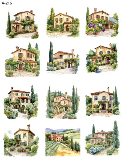 A216 embossed sticker A216 pre-cut embossed sticker (5.91*7.87 inch)