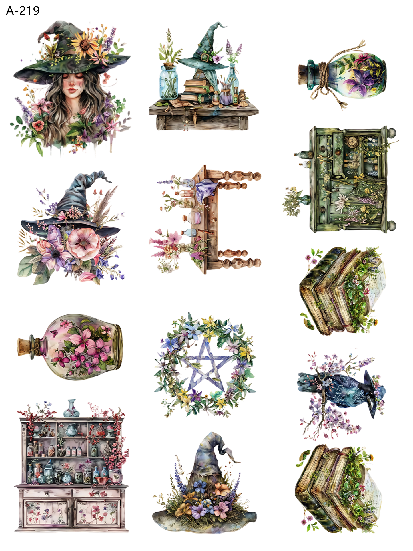 A219 embossed sticker A219 pre-cut embossed sticker (5.91*7.87 inch)