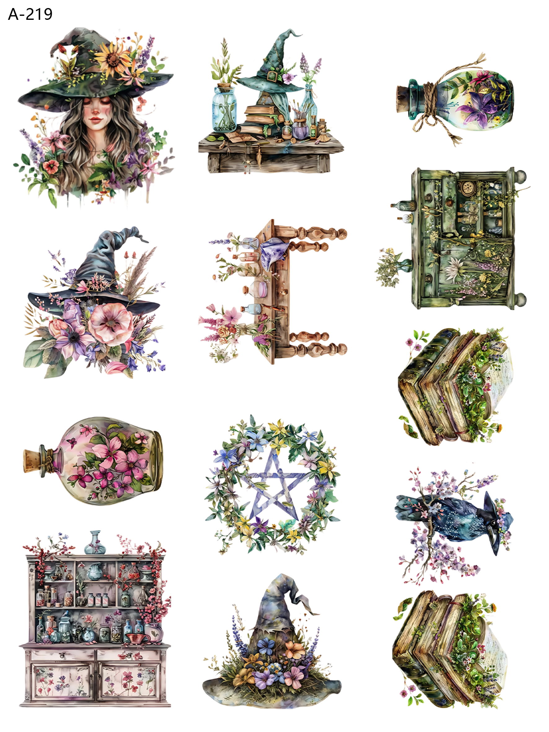 A219 embossed sticker A219 pre-cut embossed sticker (5.91*7.87 inch)