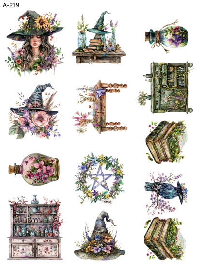 A219 embossed sticker A219 pre-cut embossed sticker (5.91*7.87 inch)